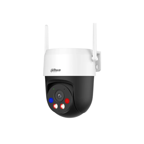 Camara wifi 6 exterior 5mp 4mm, smart dual light (IR 30m / luz 30m), IP66, audio bidireccional, microsd 256gb, ia humano/vehículo